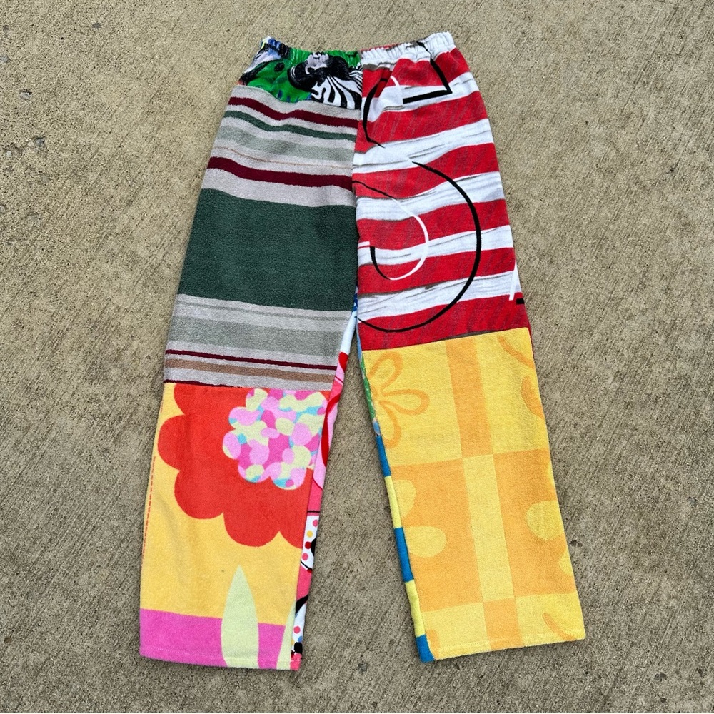 Upcycled Beach Towel Pants Small/Medium